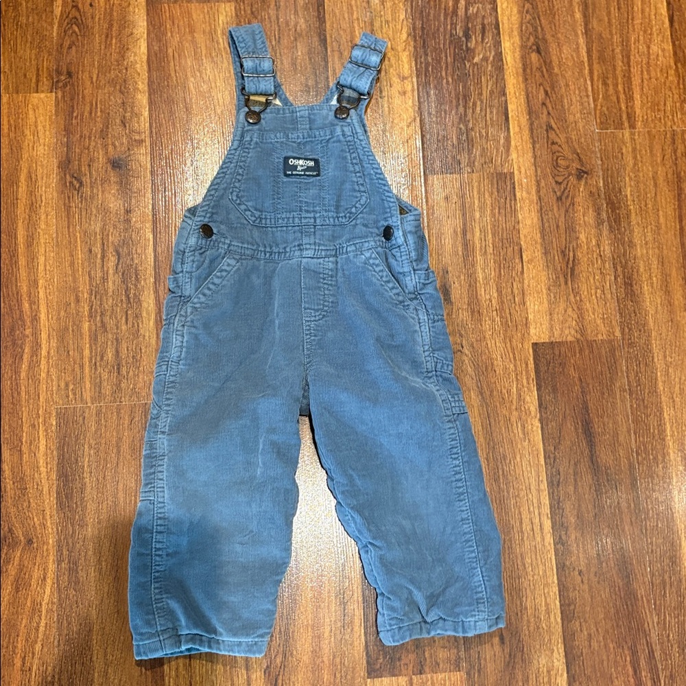 OshKosh B'gosh Corduroy Overalls Flanel Lined